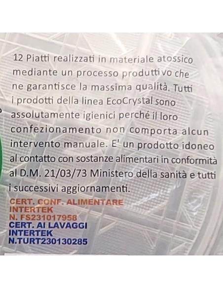vip 12 piatti pizza in plastica riutilizzabili diametro 33cm - trasparenti: tuttocasashop.live: carta & monouso