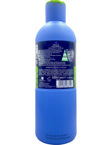 felce azzurra bagnoschiuma 650ml - bergamotto e fiori di cedro - fresco: tuttocasashop.live: igiene e cura della persona