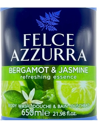 felce azzurra bagnoschiuma 650ml - bergamotto e fiori di cedro - fresco: tuttocasashop.live: igiene e cura della persona