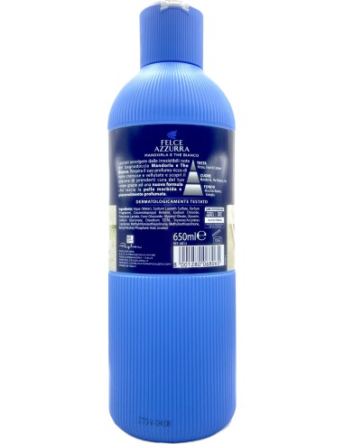 felce azzurra bagnoschiuma 650ml - mandorla e the bianco - avvolgente: tuttocasashop.live: igiene e cura della persona