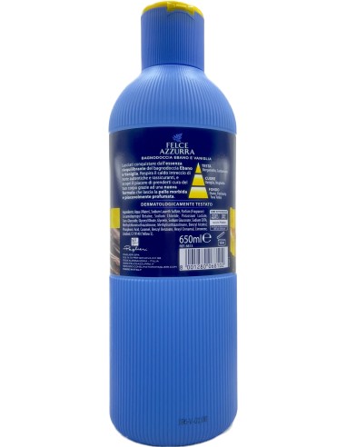felce azzurra bagnoschiuma 650ml - ebano e vaniglia - riequilibrante: tuttocasashop.live: igiene e cura della persona