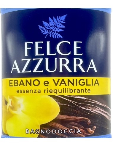 felce azzurra bagnoschiuma 650ml - ebano e vaniglia - riequilibrante: tuttocasashop.live: igiene e cura della persona
