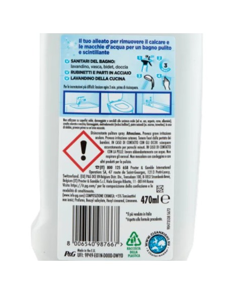 viakal anticalcare spray 470ml - classico: tuttocasashop.live: pulizia e cura della casa