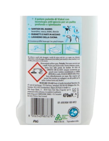 viakal anticalcare spray 470ml - igienizzante: tuttocasashop.live: pulizia e cura della casa
