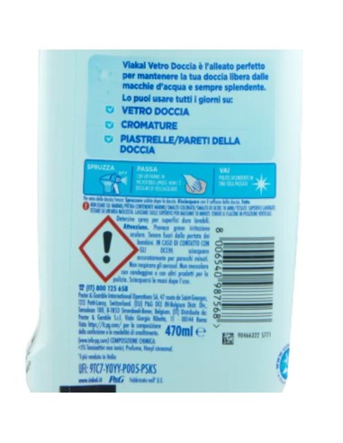 viakal anticalcare spray 470ml - vetro doccia express: tuttocasashop.live: pulizia e cura della casa