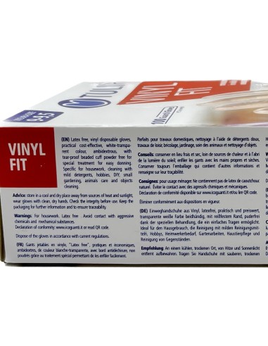 tulip vinyl fit 100 guanti in vinile non talcati - taglia gigante xl 9.5: tuttocasashop.live: pulizia e cura della casa