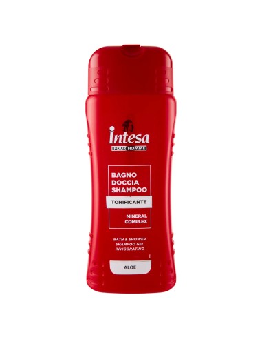 intesa pour homme bagno doccia shampoo - 500ml - tonificante - aloe: tuttocasashop.live: igiene e cura della persona