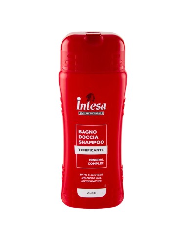 intesa pour homme bagno doccia shampoo - 500ml - tonificante - aloe: tuttocasashop.live: igiene e cura della persona