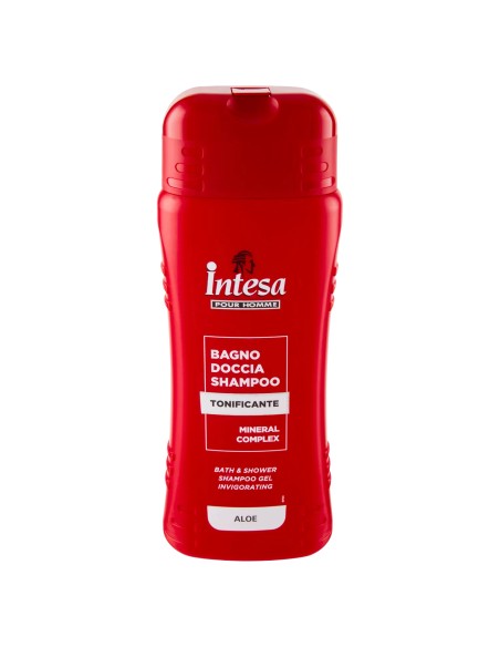 intesa pour homme bagno doccia shampoo - 500ml - tonificante - aloe: tuttocasashop.live: igiene e cura della persona