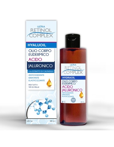 ultra retinol complex hidraoil - olio corpo 200ml - acido jaluronico: tuttocasashop.live: igiene e cura della persona
