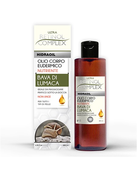ultra retinol complex hidraoil - olio corpo 200ml - nutriente bava di lumaca: tuttocasashop.live: igiene e cura della persona