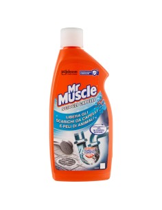 mr muscle sciogli capelli gel 500ml - libera gli scarichi da capelli e peli: tuttocasashop.live: pulizia e cura della casa