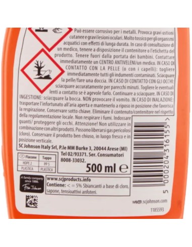 mr muscle sciogli capelli gel 500ml - libera gli scarichi da capelli e peli: tuttocasashop.live: pulizia e cura della casa