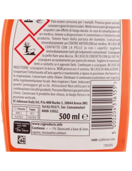 mr muscle sciogli capelli gel 500ml - libera gli scarichi da capelli e peli: tuttocasashop.live: pulizia e cura della casa