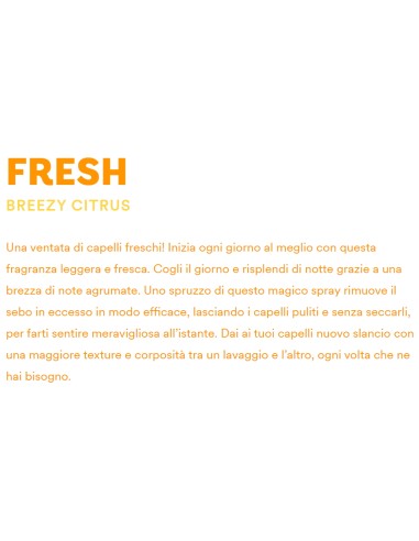 bellery shampoo secco spray 200ml - fresh - breezy citrus: tuttocasashop.live: igiene e cura della persona