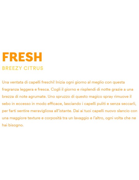 bellery shampoo secco spray 200ml - fresh - breezy citrus: tuttocasashop.live: igiene e cura della persona