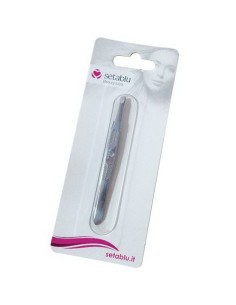 setablu pinze per ciglia con punta obliqua - color argento: tuttocasashop.live: igiene e cura della persona