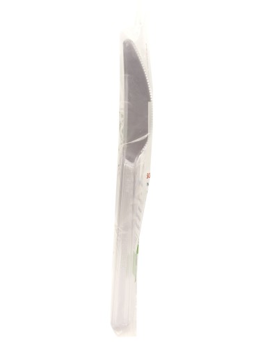 vip 30 coltelli riutilizzabili in plastica 17cm - trasparenti - ecocrystal: tuttocasashop.live: carta & monouso