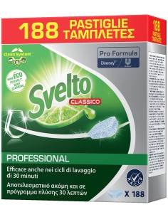 svelto professional - 188 tabs lavastoviglie - classico - h.a.c.c.p.: tuttocasashop.live: pulizia e cura della casa