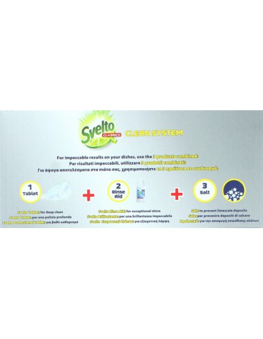 svelto professional - 188 tabs lavastoviglie - classico - h.a.c.c.p.: tuttocasashop.live: pulizia e cura della casa