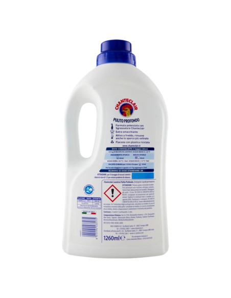chanteclair detersivo lavatrice - 28 lavaggi 1260ml - pulito profondo: tuttocasashop.live: prodotti per bucato e tessuti