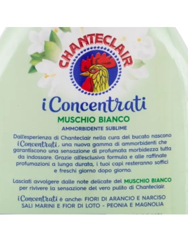 chanteclair ammorbidente concentrato - 50 lavaggi 1 litro - muschio bianco: tuttocasashop.live: prodotti per bucato e tessuti