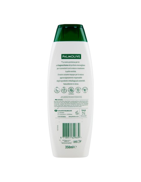 palmolive naturals bagnoschiuma 350ml - oliva verde e latte idratante: tuttocasashop.live: igiene e cura della persona