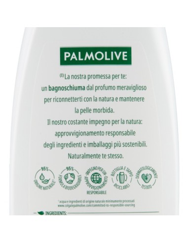palmolive naturals bagnoschiuma 350ml - fiori di mandorlo e latte idratante: tuttocasashop.live: igiene e cura della persona
