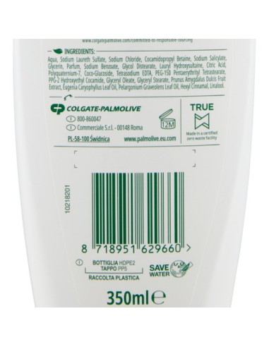 palmolive naturals bagnoschiuma 350ml - fiori di mandorlo e latte idratante: tuttocasashop.live: igiene e cura della persona