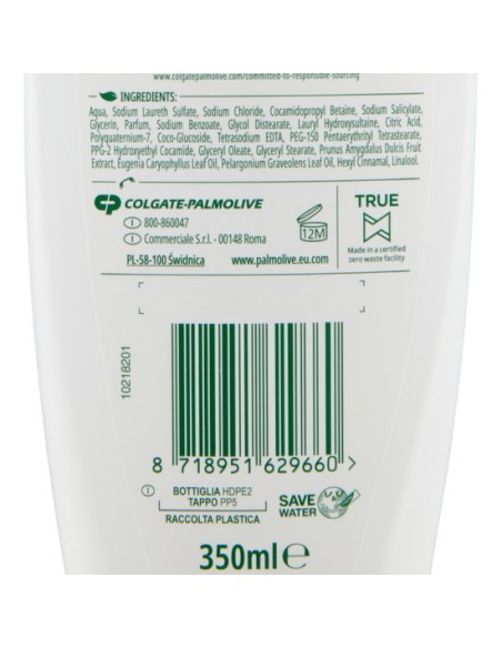 palmolive naturals bagnoschiuma 350ml - fiori di mandorlo e latte idratante: tuttocasashop.live: igiene e cura della persona
