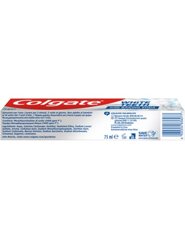 colgate dentifricio 75ml - baking soda - con bicarbonato di sodio: tuttocasashop.live: igiene e cura della persona