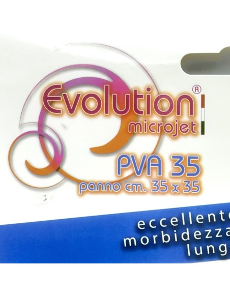 evolution microjet pva35 - panno microfibra in pva - 35x35cm - celeste: tuttocasashop.live: pulizia e cura della casa