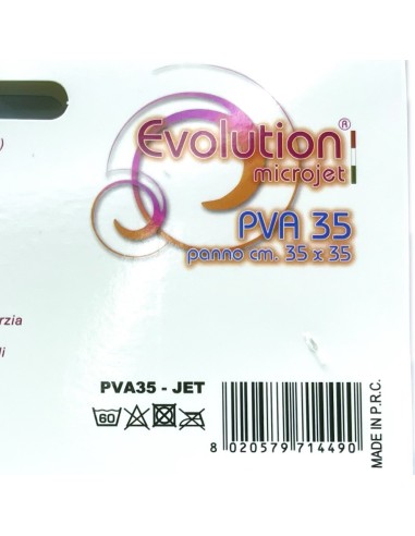 evolution microjet pva35 - panno microfibra in pva - 35x35cm - celeste: tuttocasashop.live: pulizia e cura della casa
