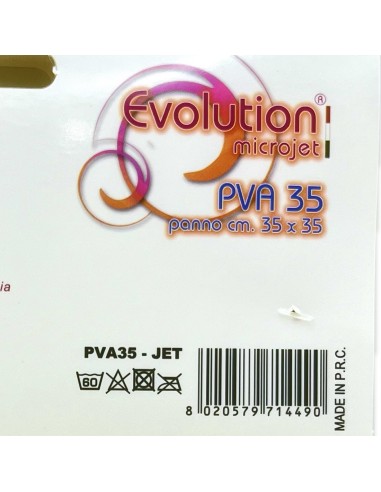 evolution microjet pva35 - panno microfibra in pva - 35x35cm - giallo: tuttocasashop.live: pulizia e cura della casa