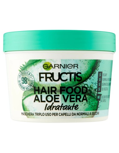 fructis hair food maschera capelli 390ml - aloe vera - idratante: tuttocasashop.live: igiene e cura della persona