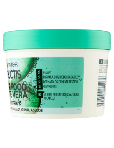 fructis hair food maschera capelli 390ml - aloe vera - idratante: tuttocasashop.live: igiene e cura della persona
