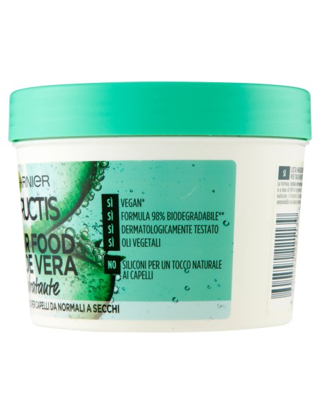 fructis hair food maschera capelli 390ml - aloe vera - idratante: tuttocasashop.live: igiene e cura della persona