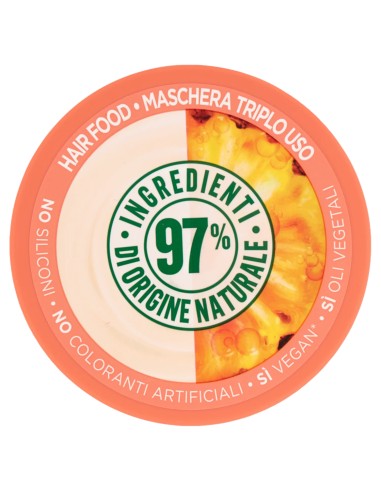 fructis hair food maschera capelli 390ml - ananas - lunghezze luminose: tuttocasashop.live: igiene e cura della persona