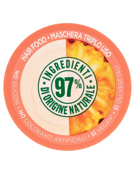 fructis hair food maschera capelli 390ml - ananas - lunghezze luminose: tuttocasashop.live: igiene e cura della persona