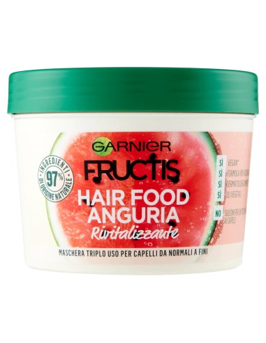 fructis hair food maschera capelli 390ml - anguria - rivitalizzante: tuttocasashop.live: igiene e cura della persona
