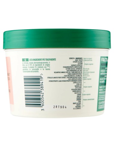 fructis hair food maschera capelli 390ml - anguria - rivitalizzante: tuttocasashop.live: igiene e cura della persona