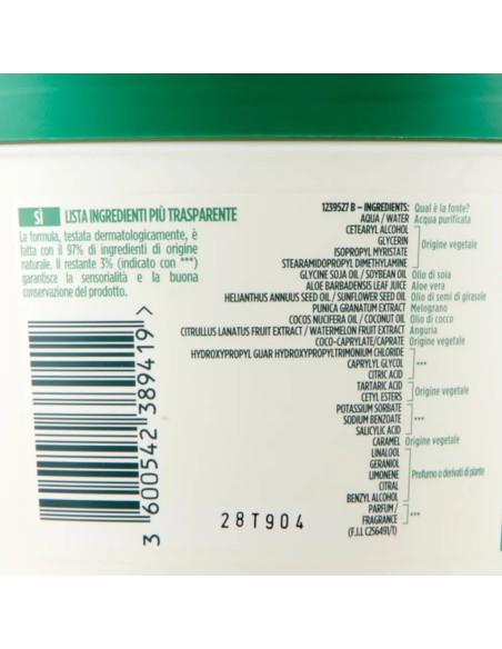 fructis hair food maschera capelli 390ml - anguria - rivitalizzante: tuttocasashop.live: igiene e cura della persona