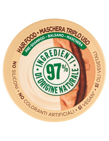 fructis hair food maschera capelli 390ml - burro di cacao - rigenera ricci: tuttocasashop.live: igiene e cura della persona