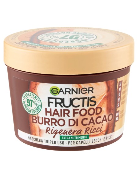 fructis hair food maschera capelli 390ml - burro di cacao - rigenera ricci: tuttocasashop.live: igiene e cura della persona