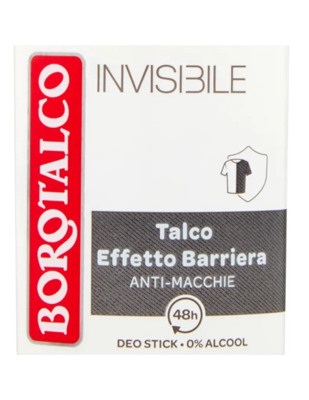 borotalco deodorante stick 40ml - invisibile - talco - anti-macchie: tuttocasashop.live: igiene e cura della persona