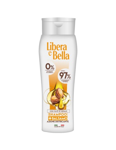 libera e bella shampoo e balsamo 2in1 - 300ml - con olio di argan: tuttocasashop.live: igiene e cura della persona
