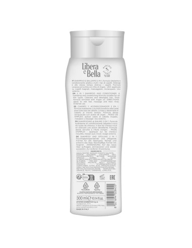 libera e bella shampoo e balsamo 2in1 - 300ml - con olio di argan: tuttocasashop.live: igiene e cura della persona