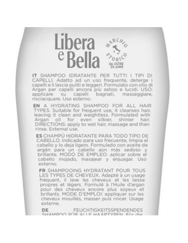 libera e bella shampoo 300ml - idratante - con olio di argan: tuttocasashop.live: igiene e cura della persona