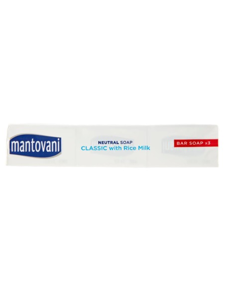 mantovani sapone neutro classico con latte di riso - 3 saponette da 90g: tuttocasashop.live: igiene e cura della persona