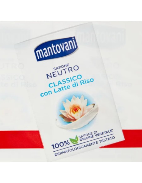 mantovani sapone neutro classico con latte di riso - 3 saponette da 90g: tuttocasashop.live: igiene e cura della persona